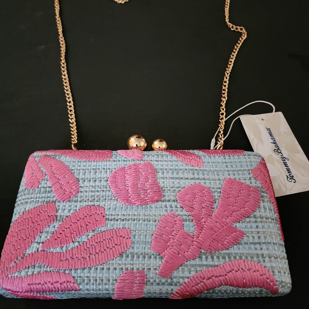 Tommy Bahama Pink and Blue Women's Bag